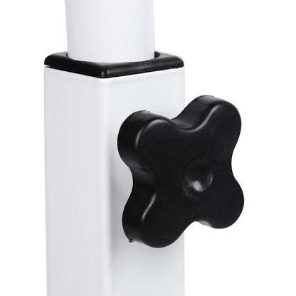 Adjustable mechanism of a portable laptop desk for home office with black knob for easy height adjustments
